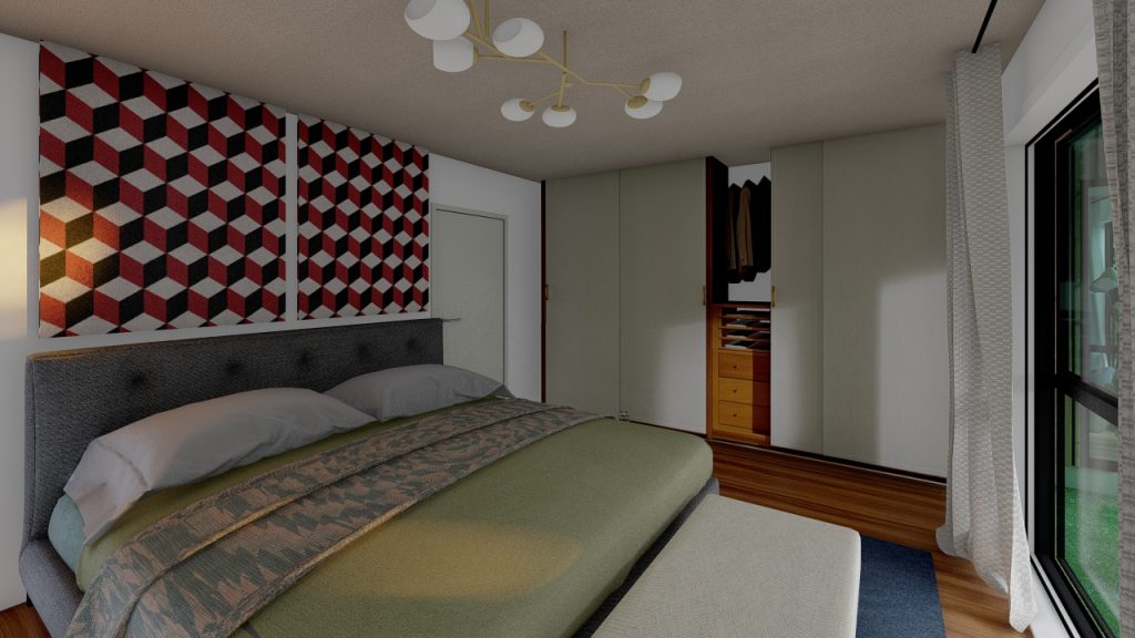 Three-bedroom interior layout Broad Bay