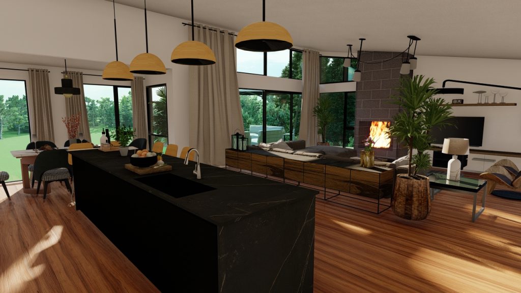 Architect-designed family home interiors